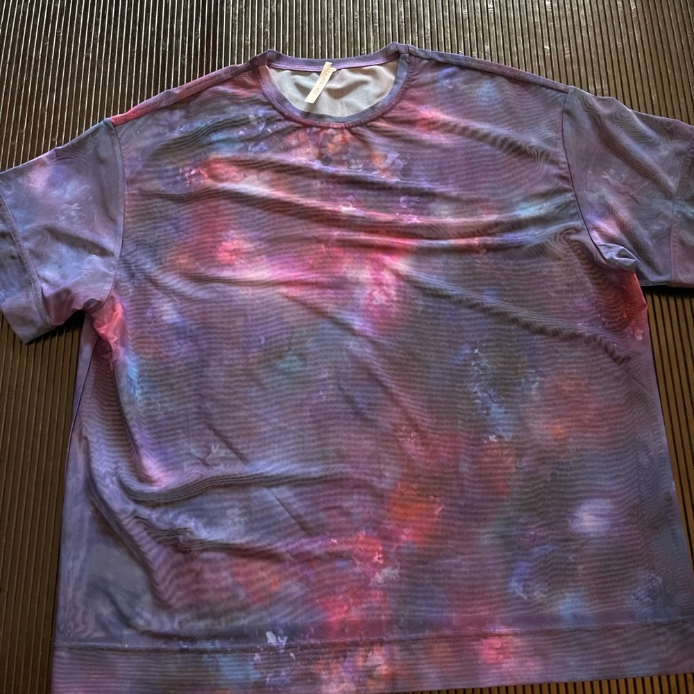 Athleta  Colorful Tie-Dye Short Sleeve Tee